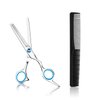 Thinning Shears Thin Scissors 6.7 Inch Stainless Steel Hair Cutting Scissors Professional Barber Cutting Texture Scissors Barber Home Hairdressing Scissors For Women Men Kids (Blue)