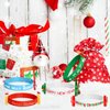 Morcheiong 10/20 Pieces Merry Christmas Rubber Bracelets Silicone Wristbands for Holiday Party Goodies Bags Stuffers Filler Favors Classroom Prizes School Class Exchange Supplies (10)