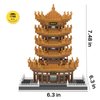 1788Pcs Chinese Architecture Mini Building Blocks Set for Adults - Micro Toy Building Bricks Model Kit - Educational Architecture Model Gift for Kids, Teens, and Adults Age 14+