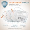 YQ YICHITA N95 Mask NIOSH Approved 25-Pack, Particulate Respirator N95 Face Masks Universal Fit - Individually Wrapped