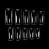 VIVACE Clear Royal Salon 500 Artificial False Gel Nail Tips 10Sizes With Clear Plastic Case for Nail Shop Nail Salon …