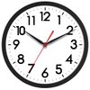 AKCISOT Wall Clock 10 Inch Silent Non-Ticking Modern Clocks Battery Operated - Analog Small Classic for Office, Home, Bathroom, Kitchen, Bedroom, School, Living Room(Black)