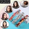 3 Pcs Womens Hair Barrettes Tortoise Cellulose Acetate Barrettes Small French Barrettes Automatic Hair Clips