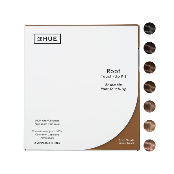 dpHUE Root Touch-Up Kit, Dark Blonde - Permanent Hair Color for Gray Coverage - Includes Two Applications - Paraben, SLS & SLES Sulfate Free - Leaping Bunny Certified