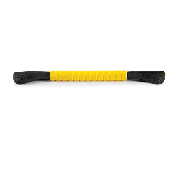 SKLZ Massage Bar Handheld Muscle Roller Massage Stick for Physical Therapy, Original Size , Yellow/Black , 20"