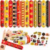 48 Movie Night 24PCS Movie Night Temporary Tattoos Sticker 24PCS Slap Bracelets Perfect for Themed Birthday Party Favors Baby Showers or Classroom Rewards Ideal Decor and Gifts for Girls and Boys