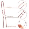 200Pcs 2.4 & 2Inches Hair Pins for Buns Hair Bun Pins Bun Hair Pins With Storage Box for Women Girls and Hairdressing Salon (Brown)