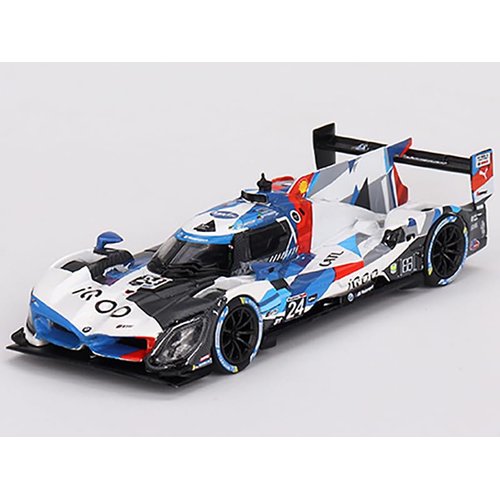Hybrid V8 GTP #24 Philipp Eng Augusto Farfus Colton Herta - Marco Wittmann M Team RLL 24 Hours of Daytona (2023) Limited Edition to 4848 Pieces Worldwide 1/64 Diecast Model Car Mini GT MGT00670