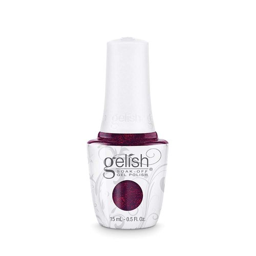Gelish 15ml Collection (Berry Merry Holidays) Sparkly Purple Gel Nail Polish, Glitter Purple Nail Polish, Purple Nail Gel Polish, 5 ounce