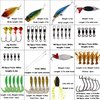 SUPERTHEO Fishing Lures Fishing Spoons Frog Lures Soft Hard Metal Lure Crank Popper Minnow Pencil Jig Hook for Trout Bass Salmon with Tackle Box