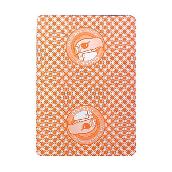 Casino Playing Cards - Westside Lane One Orange New Deck