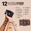 MINA ibrow Hair Color Tint Kit With Nourishing Oil & Brush Combo Pack (Black)