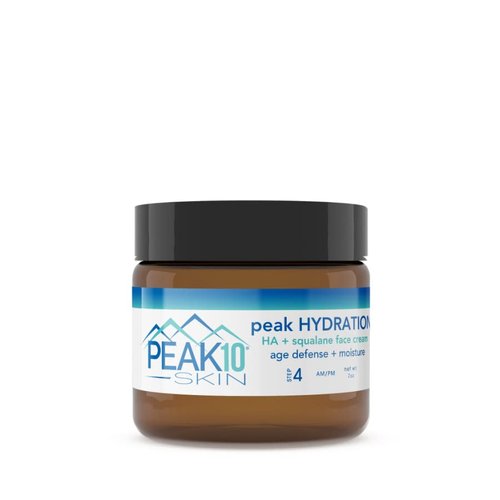PEAK 10 SKIN - PEAK HYDRATION HA + SQUALANE face cream 2oz