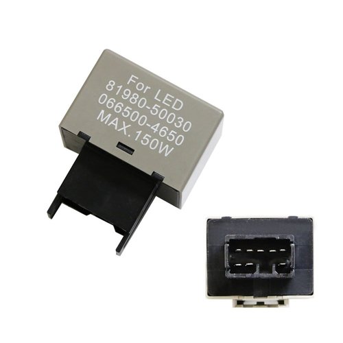 iJDMTOY 8-Pin LM449 81980-50030 066500-4650 Electronic LED Flasher Assy Relay Fix Compatible with...