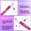 UCANBE 2pcs Matte Lip Tint Stain Set, 1 Lip Stain & 1 Lip Liner Pencil, Long Lasting Waterproof Lightweight Non-sticky Liquid Lipstick for Women & Girl (05 MAUVE)