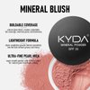 KYDA Mineral Powder Blush, SPF 35, Loose Mineral Blush, Natural Glow Blush Powder, Buildable Coverage for Healthy-looking Color, Lightweight Blendable Formula, Shine Rose