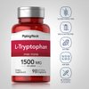 Piping Rock L Tryptophan 1500mg | 90 Powder Capsules | Free Form Supplement | Non-GMO, Gluten Free