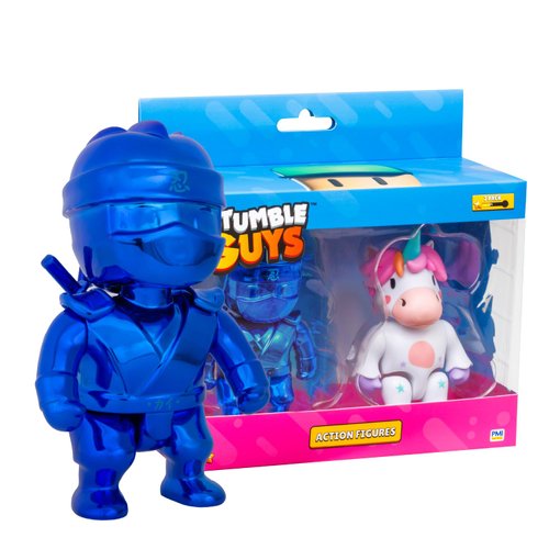 Official Stumble Guys Action Figures Collection - 2-Pack Set, 4.5" Collectible Characters, Exclusive Series for Fans & Collectors - Choose Your Favorite Heroes (Sprinkles & Dynamitron)