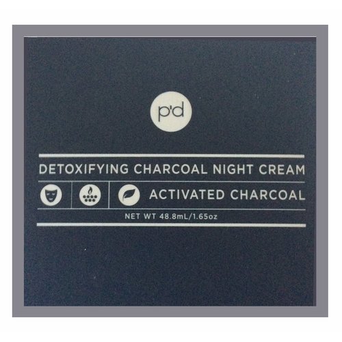 p'd Detoxifying Charcoal Night Cream, 1.65 oz