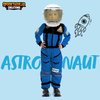 Spooktacular Creations Astronaut Costume with Helmet, Space Suit for Kids and Toddler with Movable Visor Helmet, Kids Astronaut Costume for Halloween Costumes Party Favor Supplies Blue L