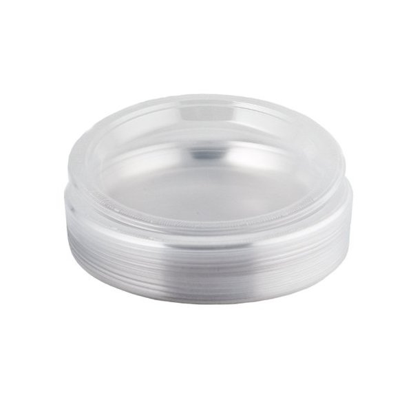 Plastico Round Clear Plastic Plates, 9" (Pack of 40) - Disposable, Perfect for Parties, Weddings, & Outdoor Events