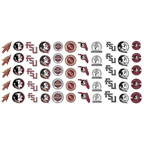 Sports Team for Florida State College Waterslide Nail Art Decals - Salon Quality!