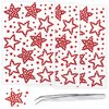 Star Face Gems Hair Gems Face Rhinestones for Makeup Festival Face Jewels Hair Jewels, Self-Adhesive Rhinestones and Gems for Face, Hair, Body, Eye, Crafts(Red-3/6/20mm)