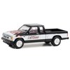 1990 S-15 Sierra Pickup Truck Black and White with Flames Running on Empty Series 16 1/64 Diecast Model Car by Greenlight 41160D