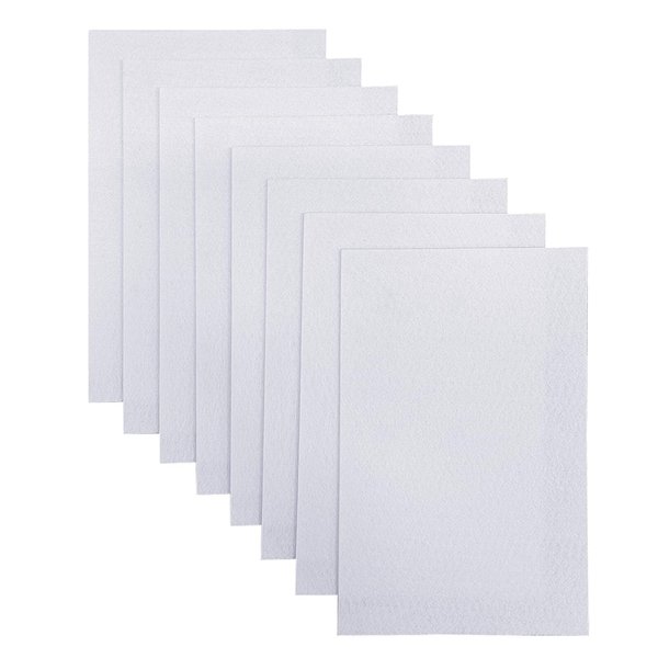 Jtnohx Stiff Felt, 2mm Thick Felt Sheets for Crafts, 8"x12" Hard Felt Fabric Squares for DIY Projects (White)
