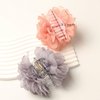 4Pack Fabric Flower Hair Claw Clips for Women Girl Rose Flower Hair Clip Plastic Hair Clamps Hair Accessories