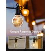 Brightown Outdoor String Lights - Globe Patio Lights 30 Ft with 30 G40 Shatterproof Bulbs, Waterproof Connectable Dimmable Commercial Hanging Lights for Backyard, Bistro, Porch, Cafe, Deck