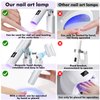 Mini UV Light for Gel Nails: Rechargeable Handheld UV Nail Lamp, Flash Cure Light for Gel x Nails LED Nail Lamp with Magnetic Stand, Fast Curing, Suitable for Home Manicure and Nail Salon