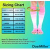 Doc Miller Open Toe Compression Socks Women and Men 20-30mmHg, Toeless Compression Socks Women, Support Shin Splints, Calf Recovery, Varicose Veins, 1 Pair Small Pink Pink White