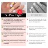 SXC Cosmetics French Tip Press On Nails Pink Series, Medium Square X-Pro Tips Starter Kit