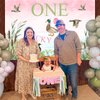 Balterever Duck Hunting First Birthday Decoration for Girls Pink One Lucky Duck Birthday Backdrop Mallard Duck 1st Birthday Party Decorations for Girls 1st Birthday Party Supplies