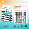 GEMERRY Lash Clusters with Bottom Lashes Fluffy Lash Extension Clusters 11-14mm Cluster Lashes Wispy Cluster Eyelash Extensions with 5-6mm Bottom Eyelashes DIY Eyelash Clusters for Self Use