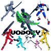 T13 (Assembly Completed) T13 Action Figure Set, 3D Printed Toys Robo 13 Action Figure Dummy 13 Titan 13 Action Figure Nova 13 Stick Titan Action Figure (Black + Green)