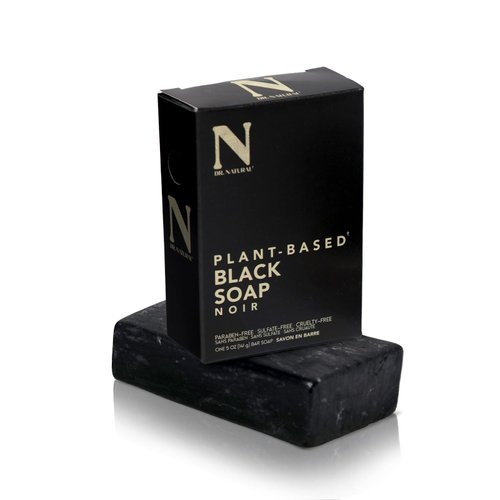 Dr. Natural Black Bar Soap, 5 oz - Ultra-Moisturizing Natural Soap with Shea Butter - Safe for Family and Pets - Helps Reduce Acne and Blemishes - Organic Bar Soap for Hands, Body Wash, Laundry