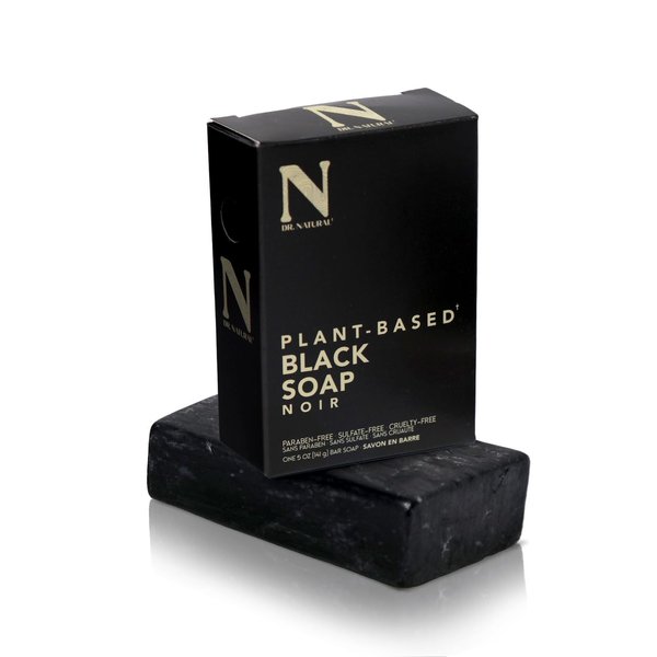Dr. Natural Black Bar Soap, 5 oz - Ultra-Moisturizing Natural Soap with Shea Butter - Safe for Family and Pets - Helps Reduce Acne and Blemishes - Organic Bar Soap for Hands, Body Wash, Laundry