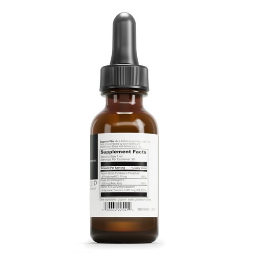 DAVINCI Labs B12 MC Liquid - Helps Support Cardiovascular Health, Healthy Energy Levels & Healthy Blood & Nerve Cells with Liquid Vitamin B12, Folic Acid & Vitamin B6* - 30mL (30 Servings)