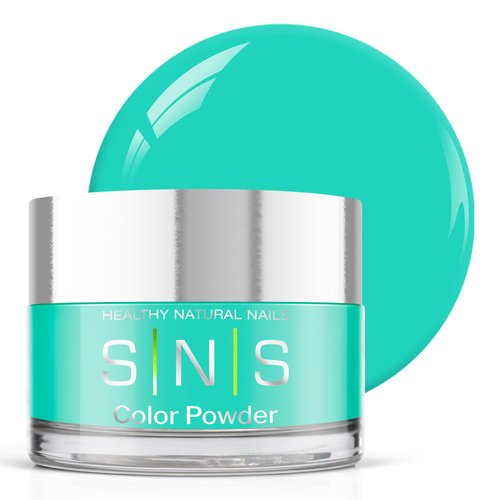 SNS Nail Dip Powder Colors, Gelous Color Dipping Powder - Neon Tetra (Turquoise Neon) - Long-Lasting Dip Nail Colors for Healthier Nail Beds - Nail Color for Professionals & At-Home DIY - 0.5 oz