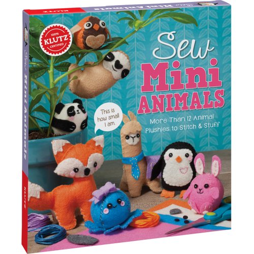 Sew Mini Animals (Klutz Craft Kit) 8" Length x 1.5" Width x 9" Height