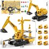 NIPLOOOW Construction Trucks Cars Toys for Toddlers, Kids Engineering Digger Race Tracks, Excavator Crane Boy Toys for 3-5 Year Old, Birthday Gifts for Kids Age 3 4 5 6 Year Old Boy