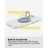 Magnetic Phone Grip for Magsafe Charging,Strong Adhesive Finger Phone Ring Holder Compatible Wireless Charging (Gray)