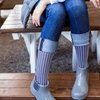 Rejuva Houndstooth 15-20 mmHg Graduated Compression Socks for Men & Women