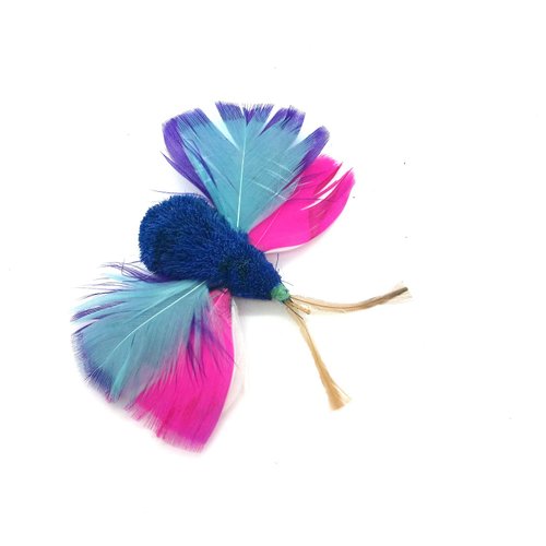 Cat Toy Teaser Wand Refill - Butterfly Katfly Blue Teaser Attachment