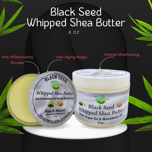 Mine Botanicals Black Seed Whipped Shea Butter with Argan Oil & Macadamia Oil