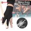 Lion helper Billiards Glove 3 Finger Pool Glove for Left Hand, Durable Double Stitched, Snooker Cue Sport Glove Popular Sizes for Men & Women