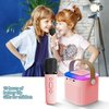 Mini Karaoke Machine for Kids,Portable Bluetooth Speaker with Wireless Microphone for Kids Toddler,Gifts for Girls and Boys Birthday (Pink 2 mic) (Pink 1 mic)