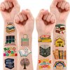 (96 PCS) Funny Reading Book Booklish Nerd Temporary Tattoos Birthday Themed Party Supplies Decorations Favors Cute Inspirational Stickers Tattoo Gifts for Kids Girls Boys Teachers Decor School Reward
